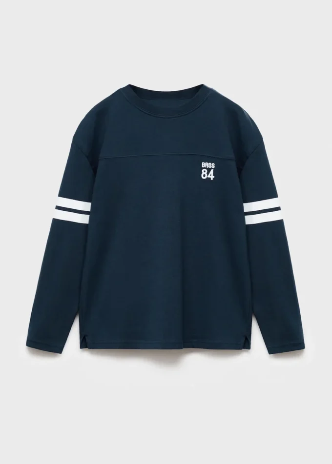 T-shirt imprimé brodé