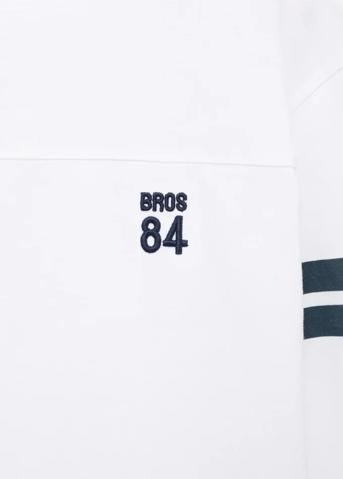 T-shirt imprimé brodé