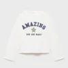 T-shirt imprimé brodé