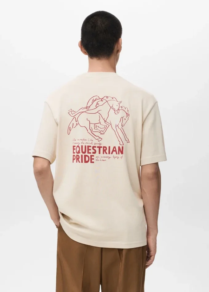 T-shirt imprimé coupe décontractée