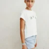 T-shirt imprimé de perles