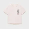 T-shirt imprimé en coton mélangé