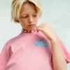 T-shirt imprimé en coton mélangé