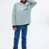 T-shirt imprimé en coton mélangé