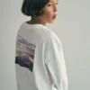 T-shirt imprimé en coton mélangé