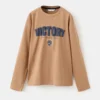 T-shirt imprimé en coton mélangé