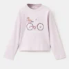T-shirt imprimé en coton mélangé