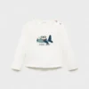 T-shirt imprimé en coton mélangé