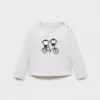 T-shirt imprimé en coton mélangé