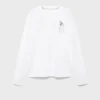 T-shirt imprimé en coton mélangé