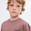 T-shirt imprimé en coton mélangé