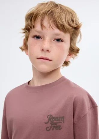 T-shirt imprimé en coton mélangé