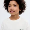 T-shirt imprimé en coton mélangé