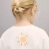 T-shirt imprimé en coton mélangé