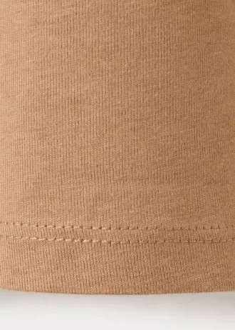 T-shirt imprimé en coton mélangé