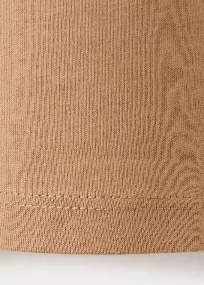 T-shirt imprimé en coton mélangé