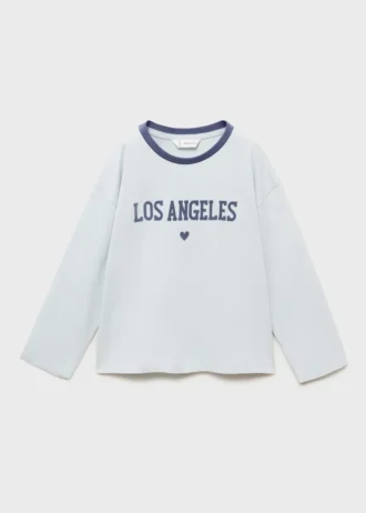 T-shirt imprimé en coton mélangé