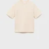 T-shirt imprimé en coton mélangé