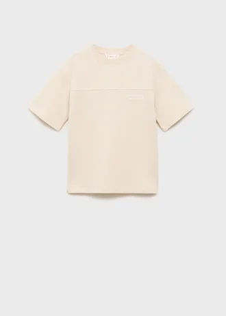T-shirt imprimé en coton mélangé