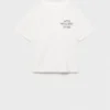 T-shirt imprimé en coton mélangé