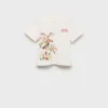 T-shirt imprimé en coton mélangé
