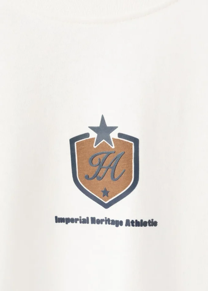 T-shirt imprimé en coton mélangé