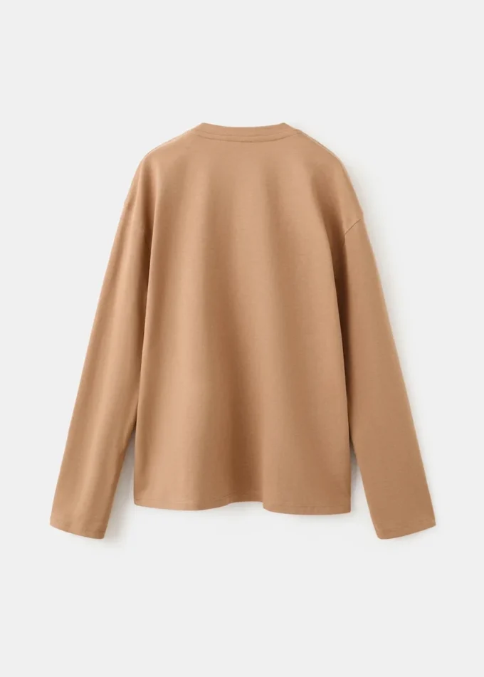 T-shirt imprimé en coton mélangé