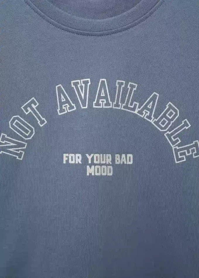 T-shirt imprimé en coton mélangé