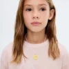 T-shirt imprimé en coton mélangé