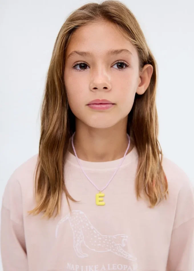 T-shirt imprimé en coton mélangé