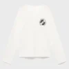 T-shirt imprimé en coton mélangé