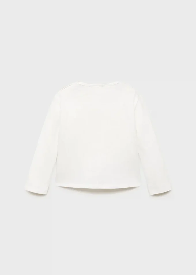 T-shirt imprimé en coton mélangé