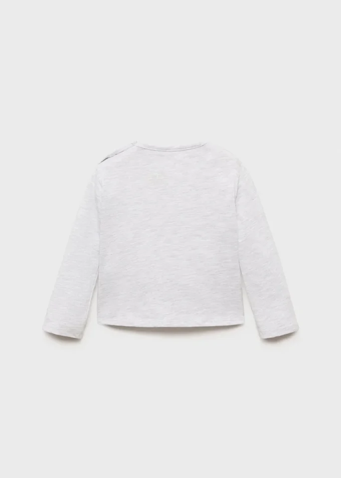 T-shirt imprimé en coton mélangé