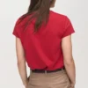 T-shirt imprimé en coton mélangé
