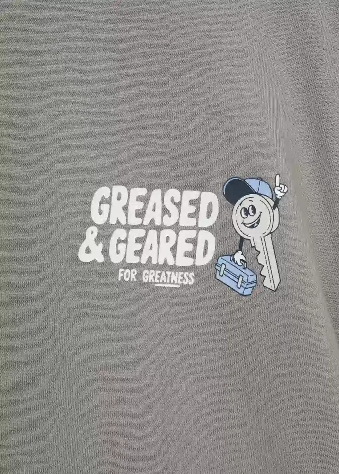 T-shirt imprimé en coton mélangé