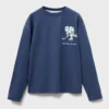 T-shirt imprimé en coton mélangé