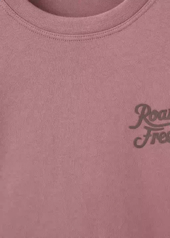 T-shirt imprimé en coton mélangé