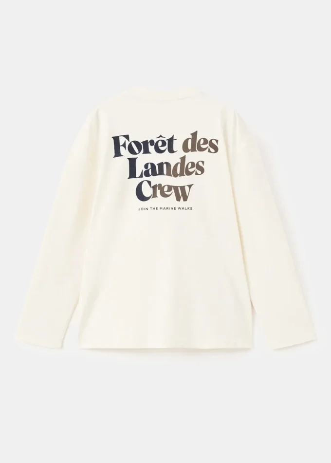 T-shirt imprimé en coton mélangé