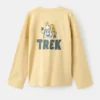 T-shirt imprimé en coton mélangé