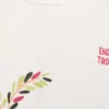 T-shirt imprimé en coton mélangé