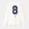 T-shirt imprimé en coton mélangé