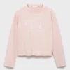 T-shirt imprimé en coton mélangé