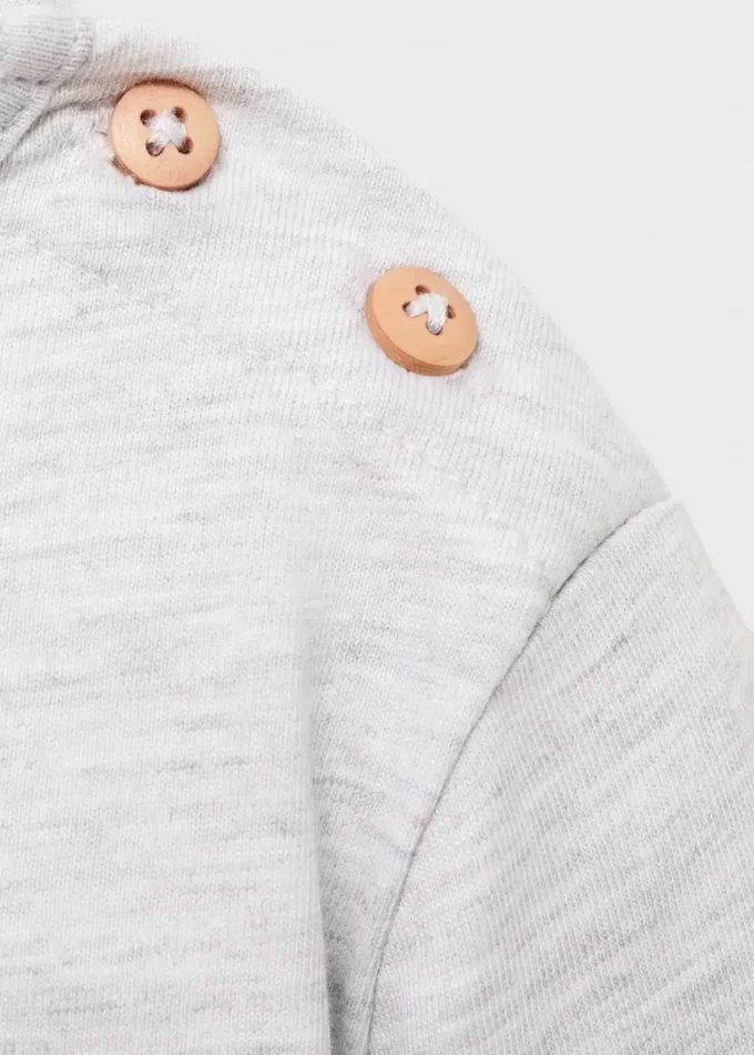 T-shirt imprimé en coton mélangé