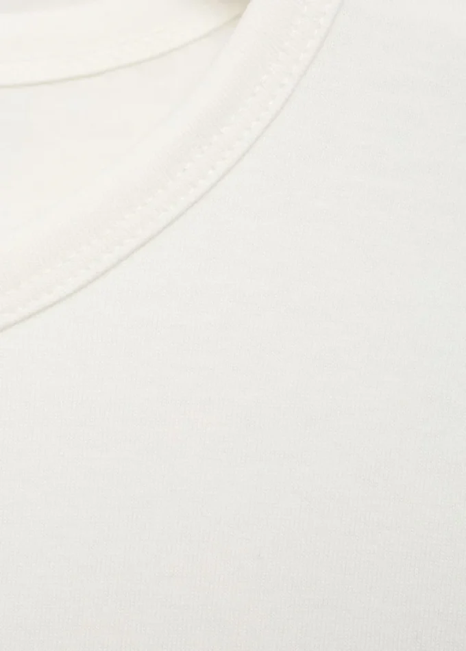 T-shirt imprimé en coton mélangé