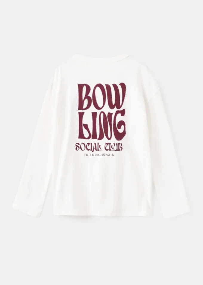 T-shirt imprimé en coton mélangé