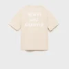 T-shirt imprimé en coton mélangé
