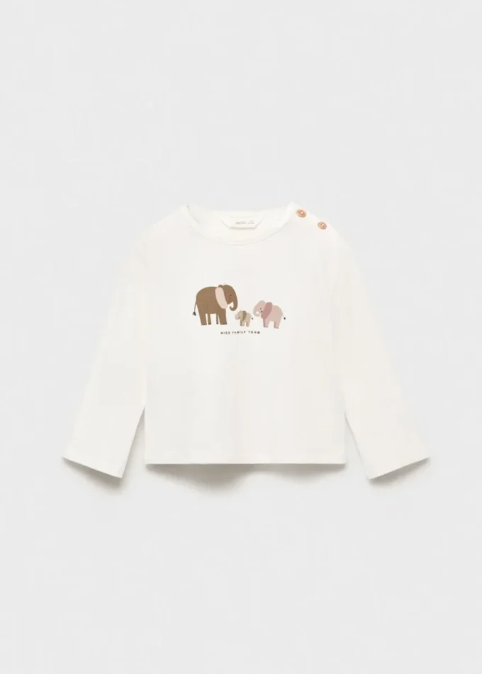 T-shirt imprimé en relief