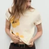 T-shirt à imprimé floral