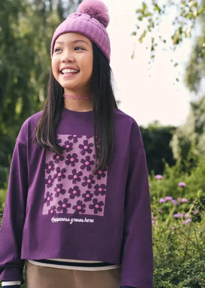 T-shirt à imprimé floral