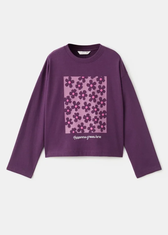 T-shirt à imprimé floral